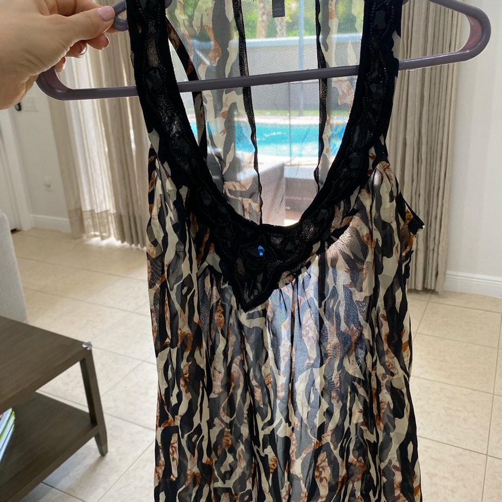 Animal print blouse